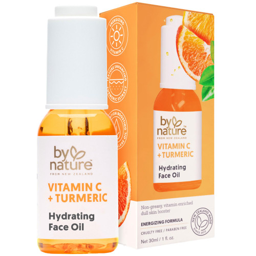 By Nature Brightening & Hydrating Face Oil - Vitamin C Oil & Turmeric Extract Enriched with Plant Squalane Oil for Face- Revitalize Dull, Tired Skin - Vitamin C Face Oil for Women and Men, 1 Fl Oz By Nature Brightening & Hydrating Face Oil - Vitamin C Oil & Turmeric Extract Enriched with Plant Squalane Oil for Face- Revitalize Dull, Tired Skin - Vitamin C Face Oil for Women and Men, 1 Fl Oz
