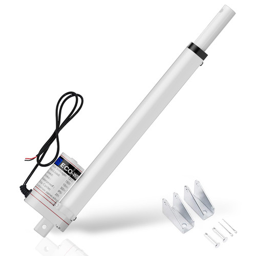 ECO-WORTHY Heavy Duty 330lbs/1500N Solar Tracker Linear Actuator Multi-Functions with Mounting Brackets (12V, 8") IP54 Waterproof Linear Motion Actuator