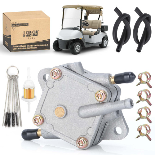 10L0L Golf Cart Fuel Pump Kit for EZGO TXT RXV Club Car DS Precedent 1990 1/2-1993 2-Cycle Gas Carts, Replaces 25294-G1 S-5146 25294G1 S5146