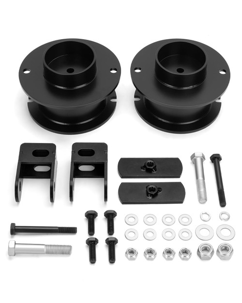 Dynofit 3" Front Leveling Lift Kit for 2014-2025 Ram 2500 4WD, 2013-2025 Ram 3500 (4x4) Pick Up, Heavy Duty Steel Strut Spacers with Shock Extension Brackets