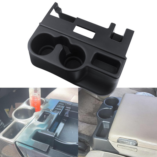 TQPONLY Cup Holder Attachment for Center Console | Compatible with 1998-2001 Dodge Ram 1500 2500 3500 Truck | Replaces 41019 SS281AZAA Front Seat Add-On Cupholder Tray Insert