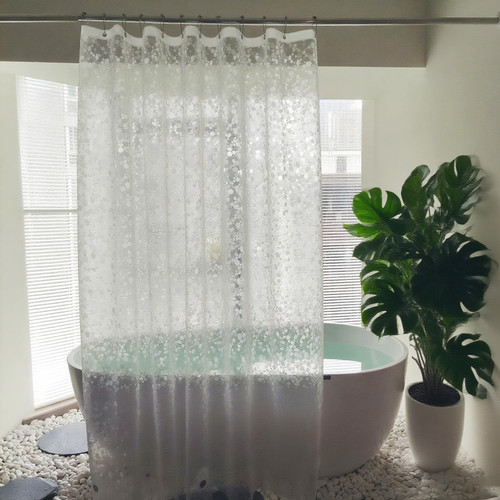 Tonnali Extra Long Shower Curtain Liner 86 Inches Length, EVA Heavy Duty Weighted Shower Liner 72 X 86 inches with 3 Strong Magnets, Clear Shower Curtain Cobblestone Tonnali Extra Long Shower Curtain Liner 86 Inches Length, EVA Heavy Duty Weighted Shower Liner 72 X 86 inches with 3 Strong Magnets, Clear Shower Curtain Cobblestone