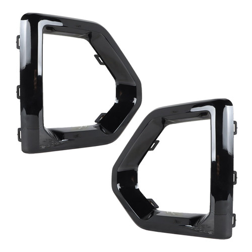 WFLNHB 2Pcs Front Bumper Fog Light Outer Bezel Replacement for Sierra Denali SLT AT4 2019 2020 2021 Left+Right Side
