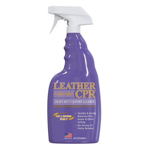 Leather CPR Heavy Duty Leather Cleaner 22oz, Car Leather CPR Cleaner and Conditioner Companion for Heavily Soiled Car Seats, Couches, Purses, Boots, Saddles, Purses & Shoes