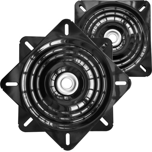 2Pack 10Inch Bar Stool Swivel Plate Heavy Duty, Chair Swivel Base with Solid Ring of Ball Bearings, 600lbs Capacity Replacement Swivel Seat Parts Lazy Susan Hardware for Barstools Recliner Chair Boat