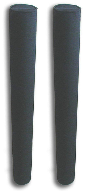 Mad Dog Boat Trailer Guide Pole Pad and Cover with Capped Ends | 60 Inch | Black | Heavy Duty UV Fade Proof Canvas | Set of Two