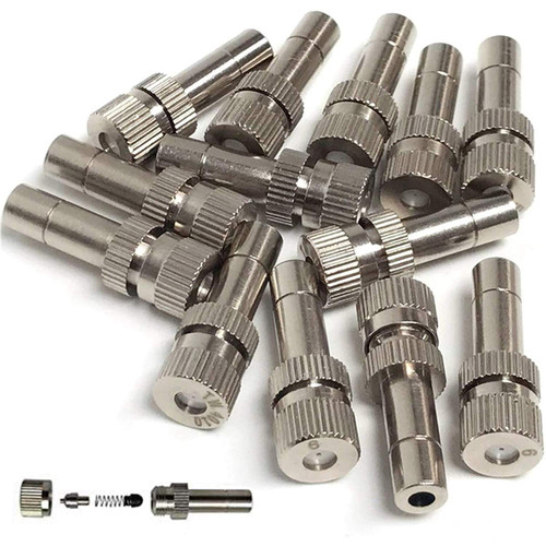 Misting Nozzles for Outdoor Cooling System 10pcs Mister Nozzle Atomizing Misting Sprayer Fog Nozzles for Garden, Humidification, Landscaping, Dust Control, 0.024Inch (Size : 0.6mm) Misting Nozzles for Outdoor Cooling System 10pcs Mister Nozzle Atomizing Misting Sprayer Fog Nozzles for Garden, Humidification, Landscaping, Dust Control, 0.024Inch (Size : 0.6mm)