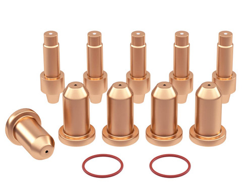 Upgraded Plasma Cutting 40A Tips &Electrodes 770797&770791/249926 & 249928 O-Rings Kit fplasma cutter XT-40 torch & Hobart Airforce 40i XT40R/XT30R Torch (PK12,with O-Rings,40A)