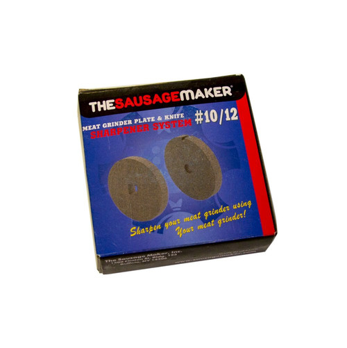 The Sausage Maker Meat Grinder Knife and Plate Sharpening System (Coarse Grind, #10/12 Meat Grinder Knife and Plate Sharpening Sys)