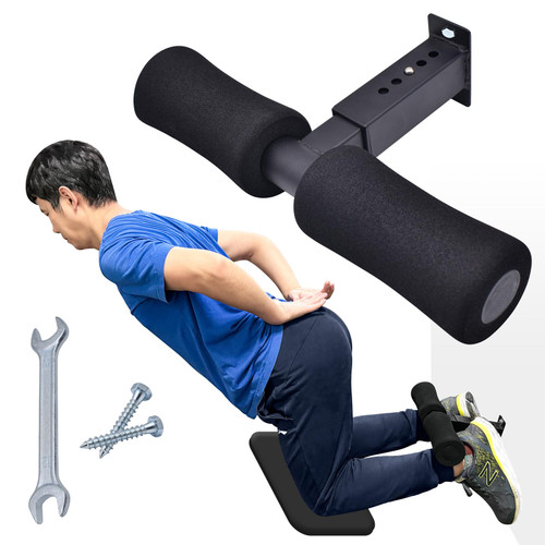 XonyiCos Wall Mount Sit Up Bar - LAT Pulldown Machines and Nordic Strap for Bench -Versatile Workout Tool for Nordic Curls Spanish Squats Core Twists,Enhance Your Core Strength and Leg Curls