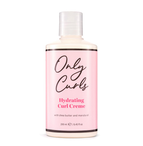 Only Curls Hydrating Curl Crème, 250ml, Curly Hair Product, Curl Enhancer & Control, Hydrating, Leave-in Styling Cream, Soft, Defined, Frizz-Free Curls, Vegan & Cruelty Free, For All Curly Hair Types
