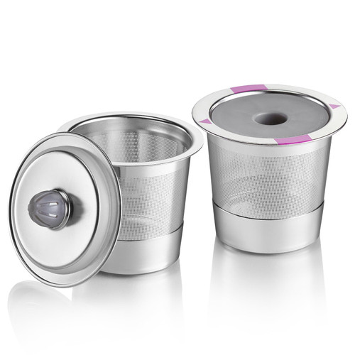 GoodCups 2 Stainless Steel Reusable K Cups for Keurig Coffee Makers - Refillable Kcups Coffee Filters for Keurig Brewers Family GoodCups 2 Stainless Steel Reusable K Cups for Keurig Coffee Makers - Refillable Kcups Coffee Filters for Keurig Brewers Family