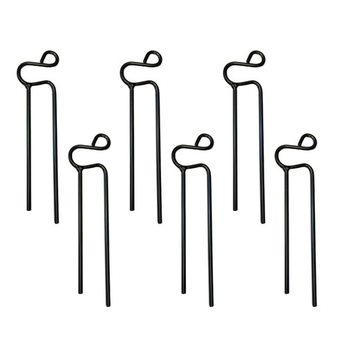 Erva Hose Guides - Set of 6 - Heavy Duty Steel Hose Stakes - Made in USA