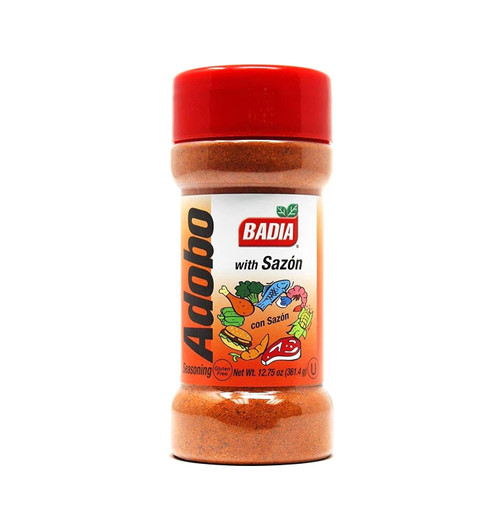 Badia Adobo with Sazon (Adobo con Sazon) All Purpose Seasoning, 12.75 oz – Flavorful Latin Blend for Meats, Rice & Everyday Cooking