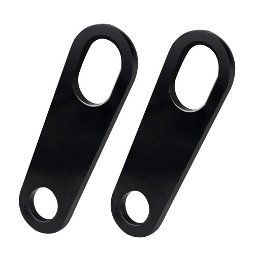 NTHREEAUTO Rear Turn Signal Bracket Motorcycle Indicator Relocation Holder Shock Mount Compatible with Harley Honda Kawasaki Yamaha Bobber Chopper - Black