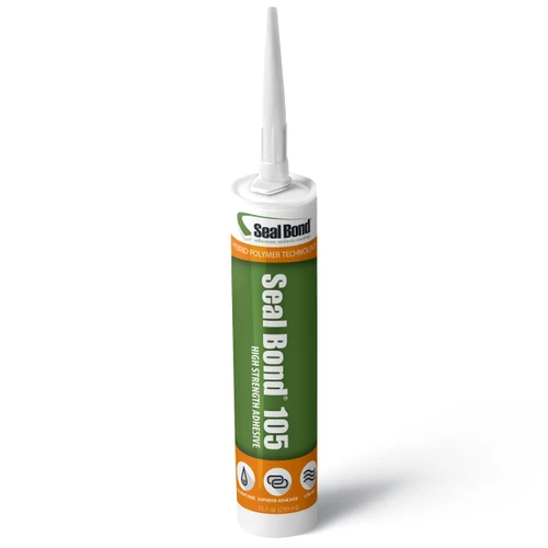 Seal Bond 105 Adhesive Sealant – Marine/Industrial Grade, High Strength, UV Resistant, Flexible, Non-Flammable, Waterproof – Superior to Silicone – 10.1 oz – White