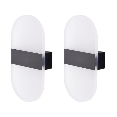 Maichis 2Pack LED RV Vanity Wall Sconce with Switch, 12Volts RV Bedside Reading Lamp with Acrylic Lens, 12 Volt Interior Light Fixture for RV, Trailer, Camper, Motorhome