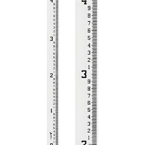 AdirPro 4" Wide Stream Gauge - Heavy Duty & All Weather Water Depth Gauge - Flow Meters, Feet/Inches Graduation (0-4')