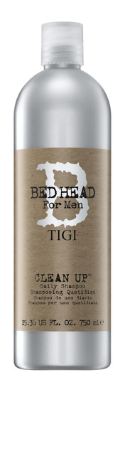 Bed Head by TIGI for Men Clean Up Daily Shampoo, Invigorating Cleanser for All Hair Types, 25.36 fl oz