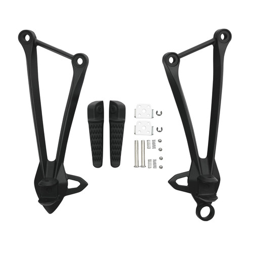 TCMT Rear Footrest Foot Pegs Bracket Fit For Kawasaki Ninja ZX6R 09-25 ZX10R 08-10 ZX636 2013-2025 Sand Black