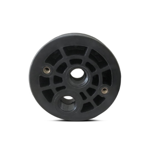 Ozmosis Standard 4" x 40" FRP Fiberglass RO Membrane Housing End Cap with O-Ring 1/2" x 1/2" NPT Ports, Ideal Replacement Part for Water Filtration Systems