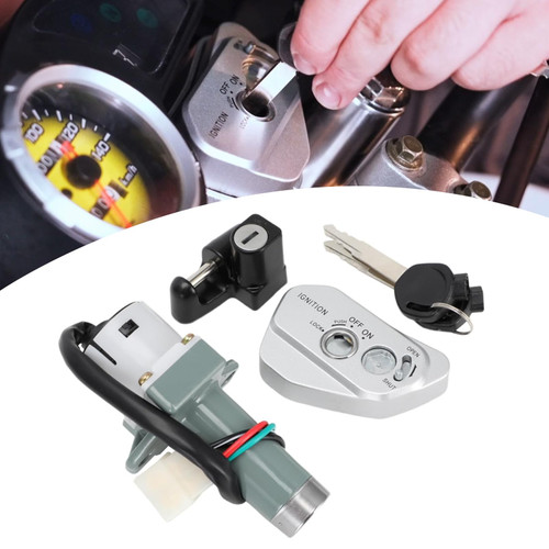 BAOUFF Ignition Key Switch for Hawk 250 and TBR7,Motorcycle Ignition Lock Cylinder for Hawk 250cc/TBR 7