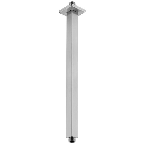 Anpean 16 Inch Square Ceiling Mounted Shower Arm and Flange for Rain Shower Head, Brushed Nickel