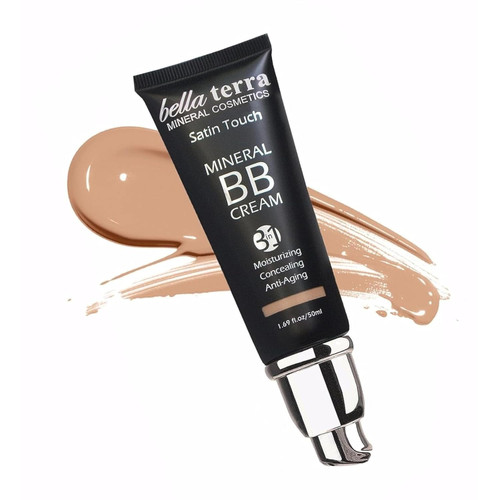 Bellaterra Cosmetics BB Cream - Tinted Moisturizer & Mineral Foundation Makeup, Medium 104 - Lightweight, Oil-Free, Buildable Coverage, Matte Finish, Anti-Aging Concealer, Clean Beauty, 1.69 oz Bellaterra Cosmetics BB Cream - Tinted Moisturizer & Mineral Foundation Makeup, Medium 104 - Lightweight, Oil-Free, Buildable Coverage, Matte Finish, Anti-Aging Concealer, Clean Beauty, 1.69 oz