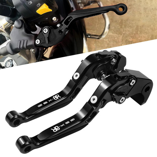 XIDAODIT for Suzuki GSX-8R Motorcycle Clutch Lever Folding Extendable Adjustable Clutch and Brake Levers Set for Suzuki GSX-8R GSX8R 2023 2024(Black)