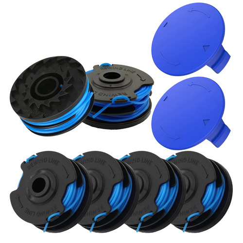 Cilivo KST-120X Replacement Line Trimmer Spool for Kobalt KST 120x-06,String Trimmer 20ft 0.065'',8-Pack (6-Line Spool + 2 Cap)