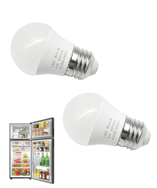 AWTURBO 2Pcs W10565137 W11043014 Refrigerator LED Light Bulb Compatible with Whirlpool,Frigidaire,Maytag,Jenn-Air,Amana Refrigerator&Freezer Replace W10865849 W10837631 W10745744 W10805744 W11196500