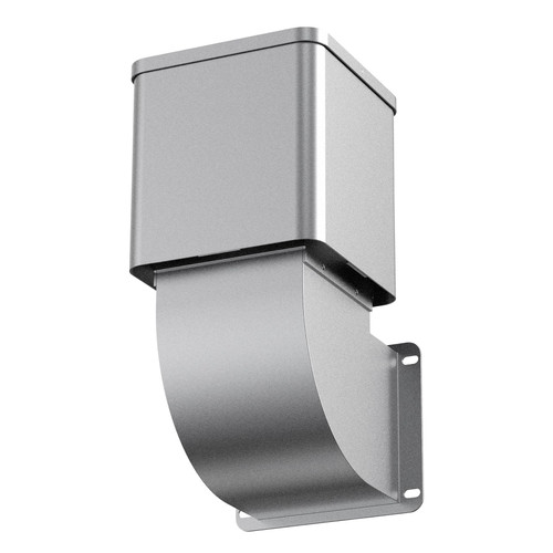DEENGK Dryer Vent Cover Outside, Fits for 4" Tube, Ultra-durable Alloy Dryer Vent Box, Dryer Vent Cover Outdoor Recessed, Backflow Prevention Design Dryer Vent Kit