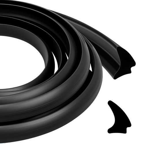 RV Window Seal Weather Stripping, 1/2'' x 1/4'' Weatherproof Rubber Seal Strip Window Locking Gasket, Car Window Edge Weather Strip Trim for RV Boat Camper, 10 Ft