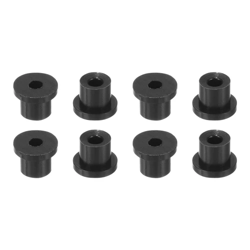 uxcell 36Pcs Rubber Grommets 1/8"(3mm) Drill Hole, 1/16"(1.5mm) ID Hole Top Hat Grommet Black Silicone Rubber Hole Plug Gasket for Wiring, Automotive