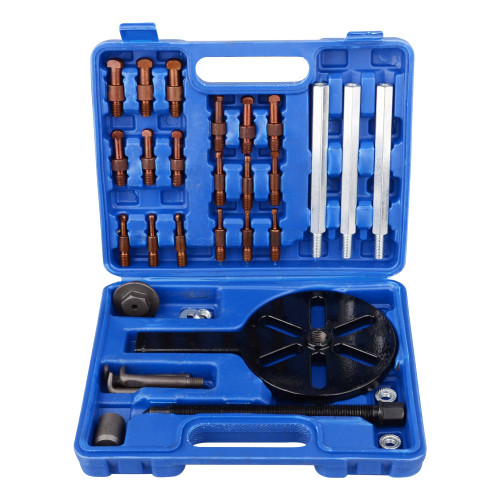 DAYUAN 21 in 1 Bearing Puller Set, Inner Hole Three-Jaw Puller with Curved Hook and 6 Sizes of Collets Multifunctional Bearing Removal Tool