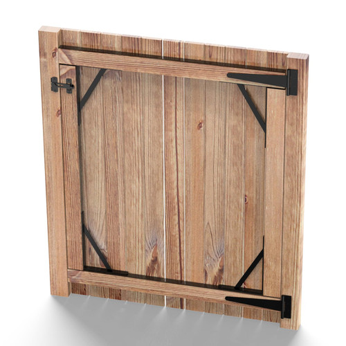 Fence Gate Frame Kit with 10 inch Heavy Duty Hinges, Gate Corner Brace Bracket Heavy Duty Kit, Fence Gate Kit, Gate Hardware for Wooden Fences,Driveway Gates,Shed Doors. Barn Door Lock Latches 1PC