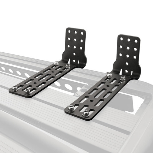 SanHima Pair Awning Mounting Brackets - Extended L-Brackets for Roof Rack Cross Bars Off-Road Awning Stable Installation, Suitable for San Hima Karlu Awning