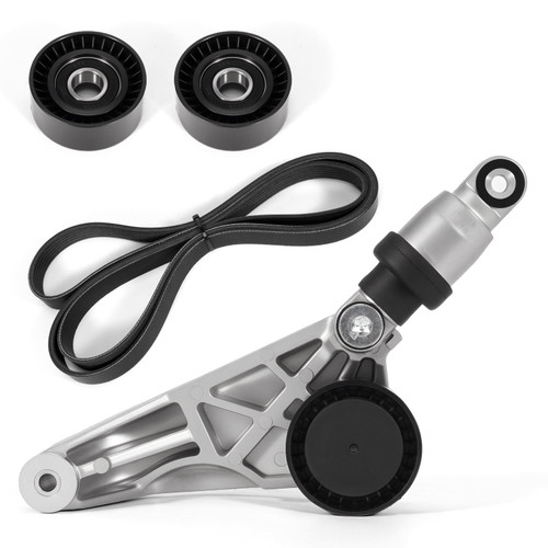 Aumtoni 4627038AA Drive Belt Kit with Belt Tensioner & Idler Pulleys Replacement for 2012 2013 2014 2015 2016 2017 Jeep Wrangler,2018 Jeep Wrangler JK 3.6L,Replacement 4627038AA-KIT