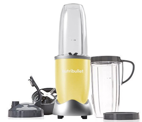 NutriBullet Pro 900 Watt Hi-Speed Blender/Mixer Twist and Blend 9-Piece Set (Yellow)