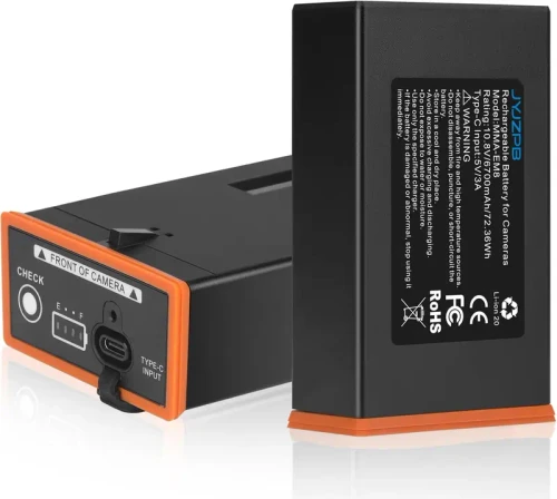 [FathersDayGift] Power Mag 6700mAh Rechargeable Lithium Battery Pack for Moultrie EDGE Series Trail Cameras with USB-C & Solar Panels Charging Port