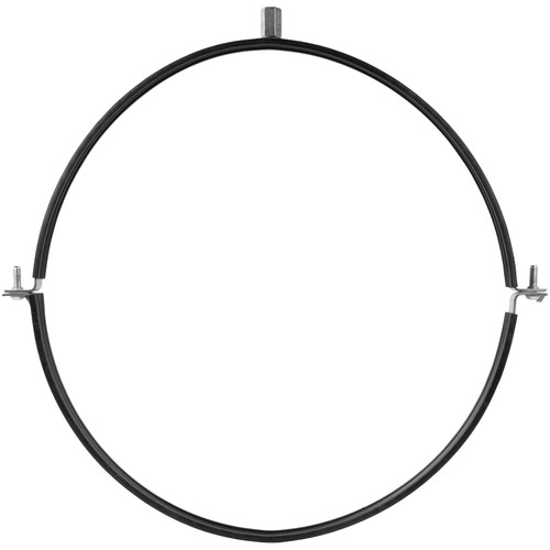 12" Inch Galvanized Pipe Hanger with Rubber - Conduit Mounting Clamp - Tube Brackets - Pipe Clamps - Tube Wall Mounting Bracket Clamp - Rigid Conduit Holder - PVC and Metal Pipe Attachment Hanger