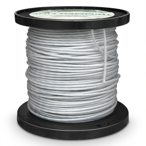 Akuoly Heavy Duty Steel-Core Trimmer Line– 0.095" 196ft Durable Trimmer Spool with Inner Steel Wire & Nylon Coating for String Trimmers on Thick Weeds, Pre-Wound Replacement with Storage Reel