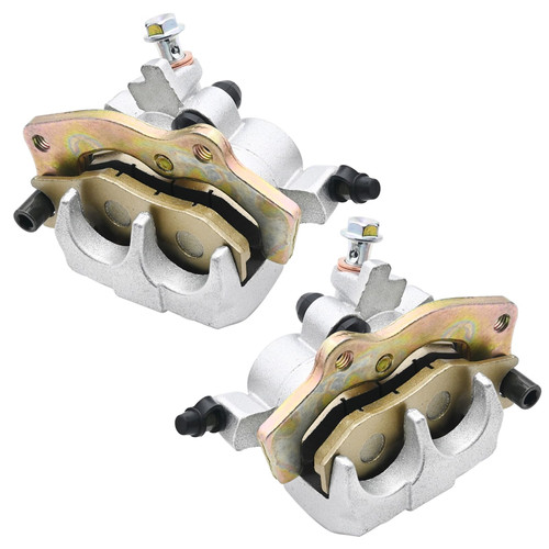 VIKKSAER 43080-0129 Front Left & Right Brake Calipers with Pads, Compatible with Kawasaki Teryx 750 Teryx 800 KRF800 2014-2019 Replaces#43080-0128