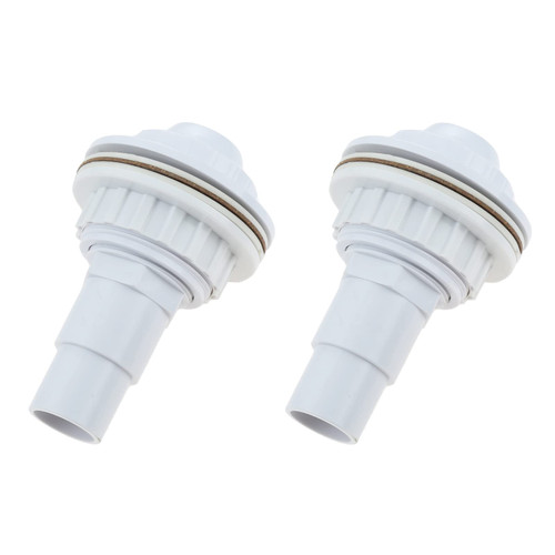 Hicello Above Ground Pool Complete Return Jet Fitting with Gasket and Adapter, 2PCS Adapter Replace Hayward SP1023 1-1/2-Inch FIP Inlet Return Fitting with Locknut and Gasket