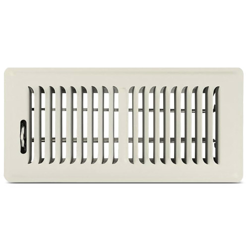 Shoemaker 4x10 Floor Register – Khaki Light Heavy Duty Metal Floor Vent Cover for Home Floors - Premium Forced Air Vent Covers