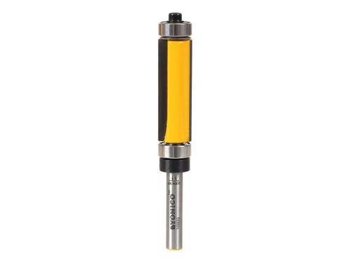 YONICO Router Bits Pattern Bit Flush Trim Top and Bottom Bearing 1-1/2-Inch 1/4-Inch Shank 14982q