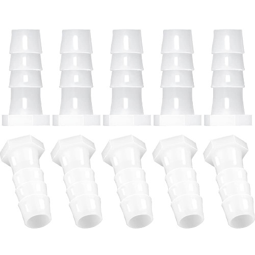 JoyTube 5/16" Plastic Pex Barb Plug End Cap Pipe Crimp Fitting (Pack of 10)