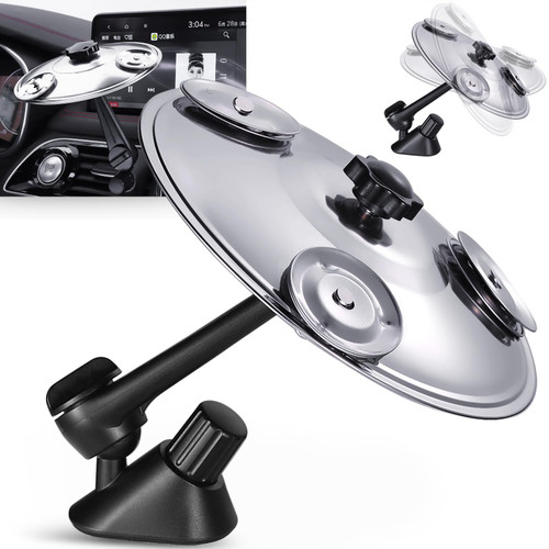 NEW UPGRADED Air Vent Drum Cymbal for Car with 6 Mini Cymbals, Fun Car Symbol Drum Easy Clip-On Cymbals for Cars Dashboard, Quirky Gift for Road Trips & Music Lovers Make Your Driving More Fun