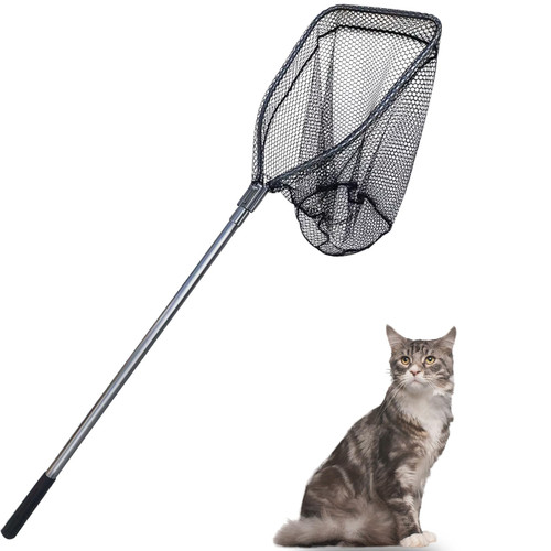 SYFRLLC Catch Pole Net with Telescopic Handle,Animal Catcher Net for Cat,Rabbit,Chicken,Duck,Goose,Fish,Racoon,and Other Poultry Wildlife