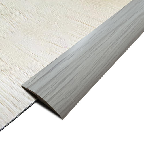 Floor Transition Strip Self Adhesive, 10Ft PVC Carpet to Tile Flooring Transition Strip,Vinyl Flexible Flooring Transition Strip for Carpet Threshold Transition Strip (Grey Wood Grain, 5mm)